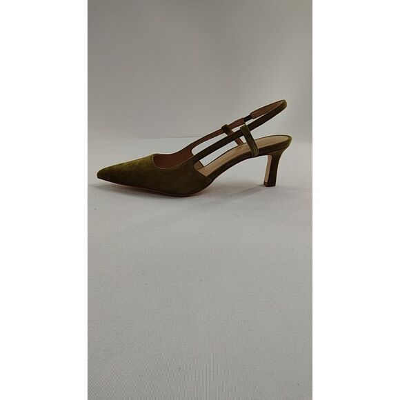 Michael Kors Shoes - Michael Kors Women Alora Suede Slingback Pump Green 8